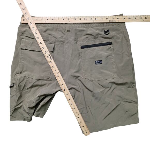O'Neill Crossover Hybrid Shorts Men’s 38 Dark Khaki Stretch - Picture 6 of 7